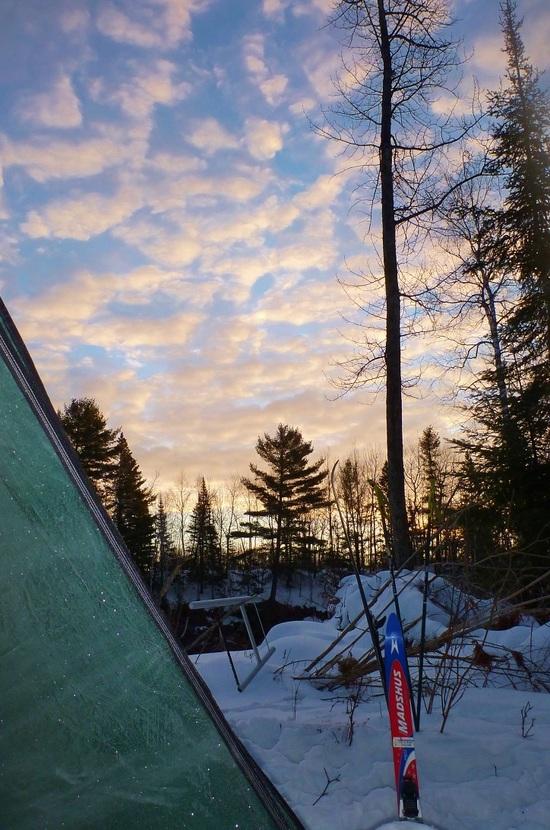 Sunrise in winter