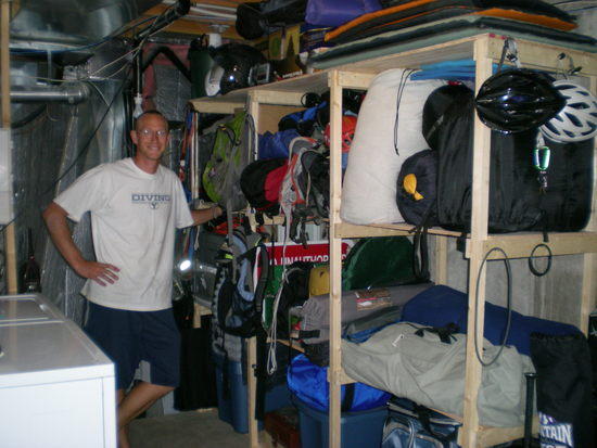 Gear Room Shelving