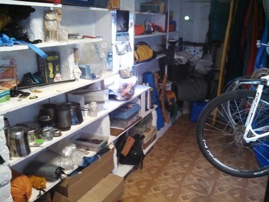 stoves, tarps, river gear