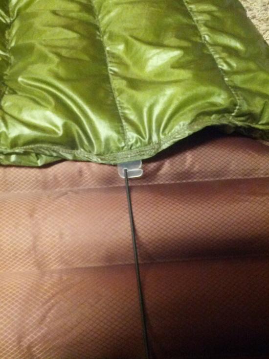 attached to pad
