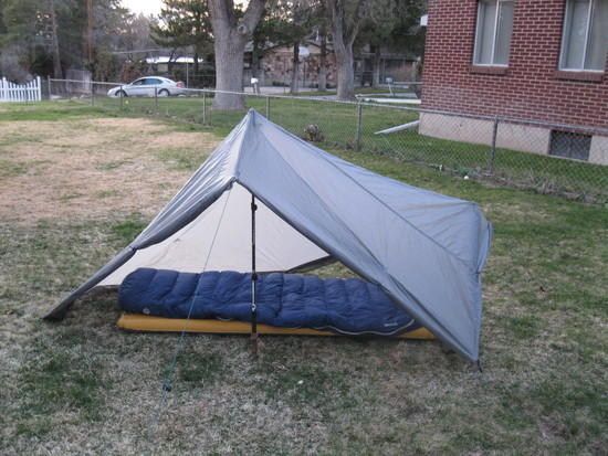 Open, front view.