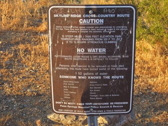 You will die sign