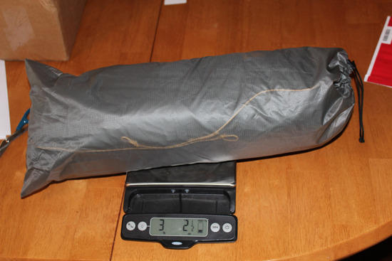 Weight as received; 3rd pole not included