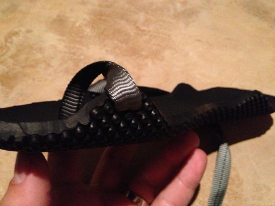 Molded strap retention