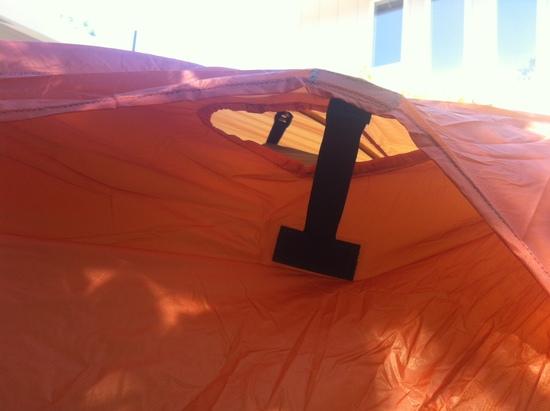 Single Vent at Front of Tent