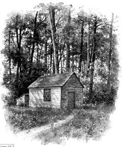 Thoreau's cabin at Walden pond
