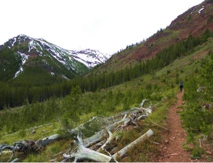 iWorking our way up Indian Creek toward White Pass./i