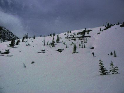 iDan breaking trail on the eastern side of White Pass./i
