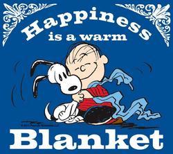 Happiness is a warm blanket