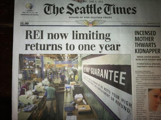 Seattle Times frontvoage