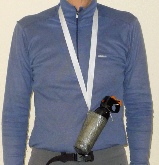 Bear Spray Holster in use