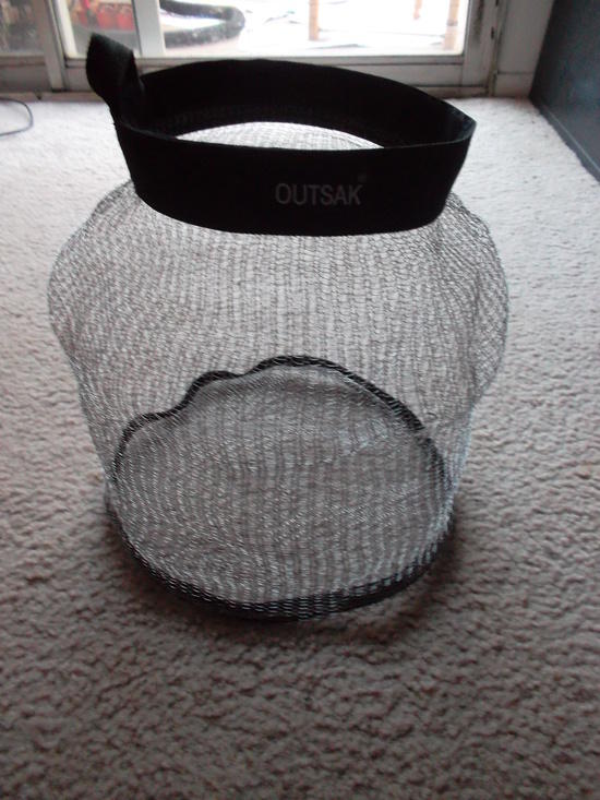 Modified (enlarged) steel mesh food sack (Outsak) Backpacking Light