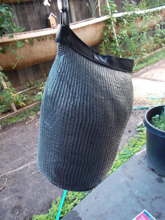 Modified (enlarged) steel mesh food sack (Outsak) Backpacking Light
