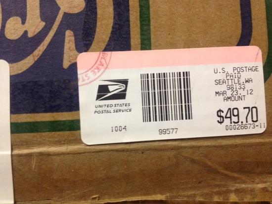 Postage label