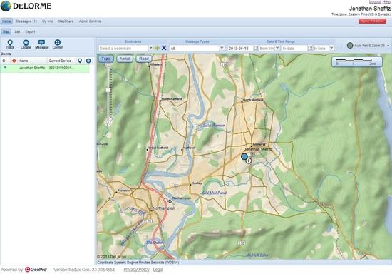 Mapshare, logged in