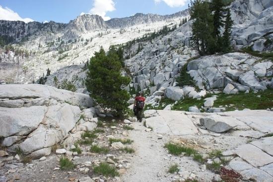 Hiking out