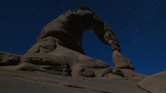 Delicate Arch at night