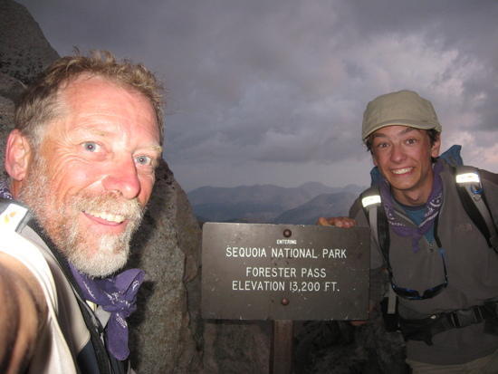 storm chasing on Forester Pass