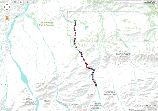 Map of Stampede Bus and surrounds
