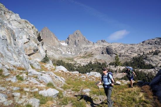 Heading up to Iceberg Lake