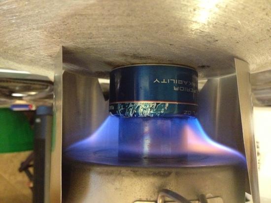 Flame pattern on Titan Kettle