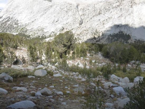 Walking down to French Canyon
