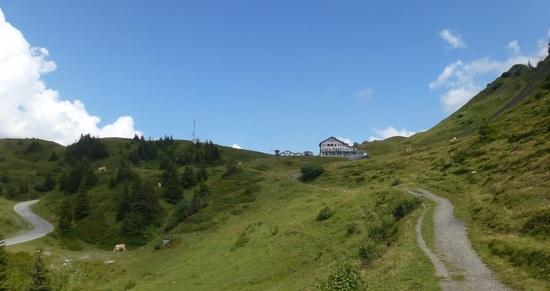trail along the road up to grosse Scheidegg