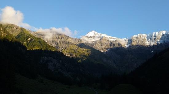 fresh snow on the mountains