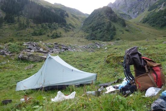 camp before Richetlipass
