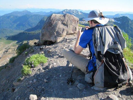 Me photographing marmots