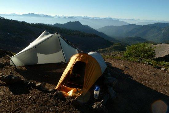 Morning at high camp