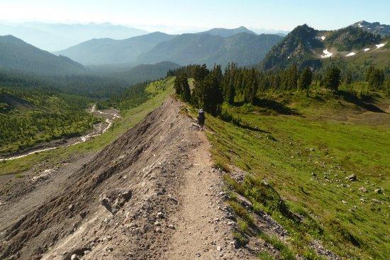 Hiking down the Railroad Grade Trail