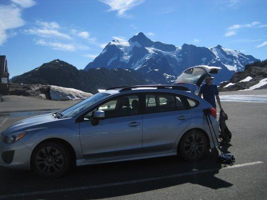 The car gets some of the credit for these views.