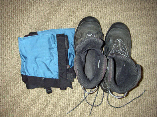 Boots and gaiters