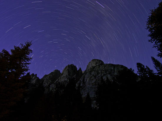 star trails