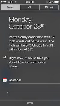 iPhone knows my routine