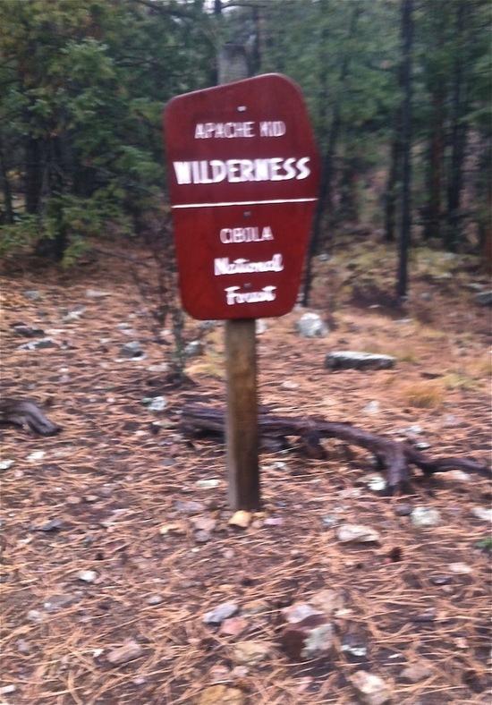 Apache Kid trail sign
