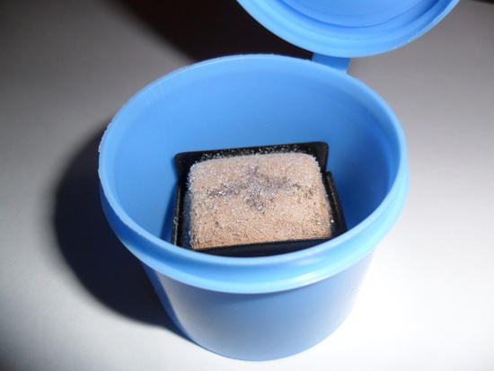 Plastic storage case for stove & leftover fuel tablet
