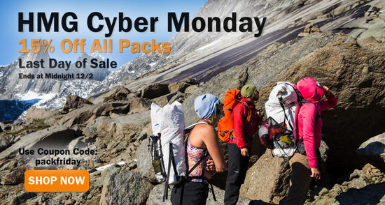 15% off all HMG packs today enter the code packfriday
