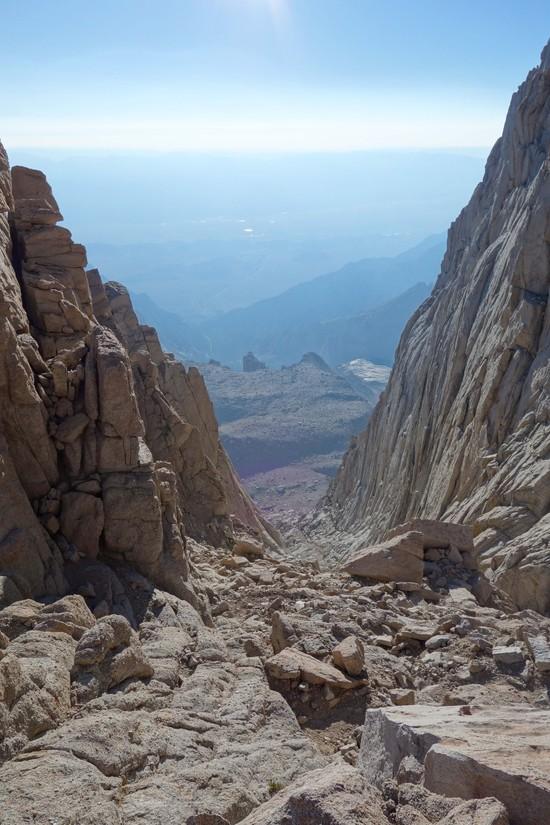 The long descent down the Mountaineer's Route to the Whitney Portal