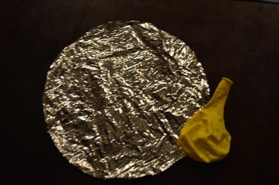 Cut from an emergency blanket