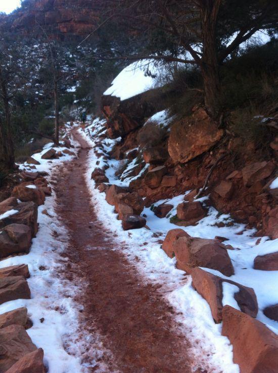 Icy BA trail