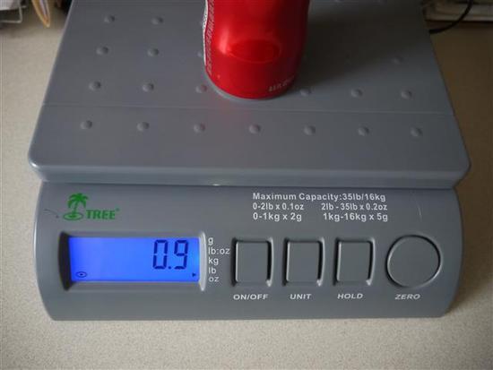 Aluminun beverage bottle for fuel 0.9 oz
