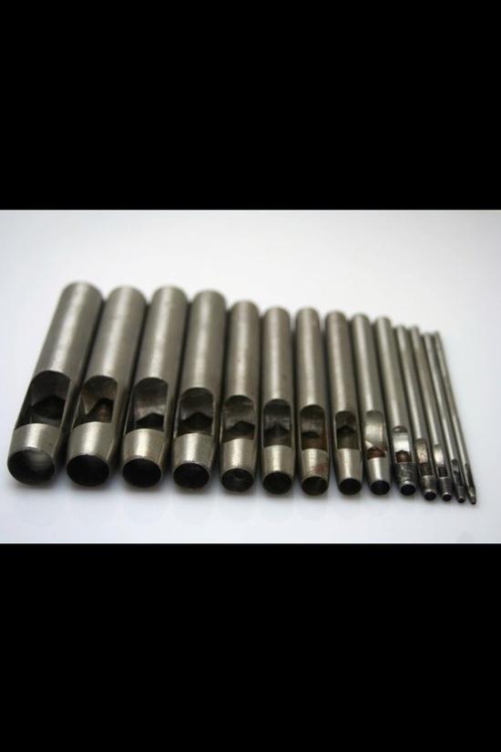 Driven leather punches