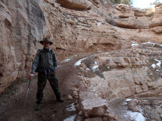 on the trail