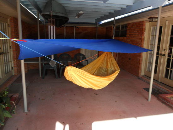 Double layer hammock with pad