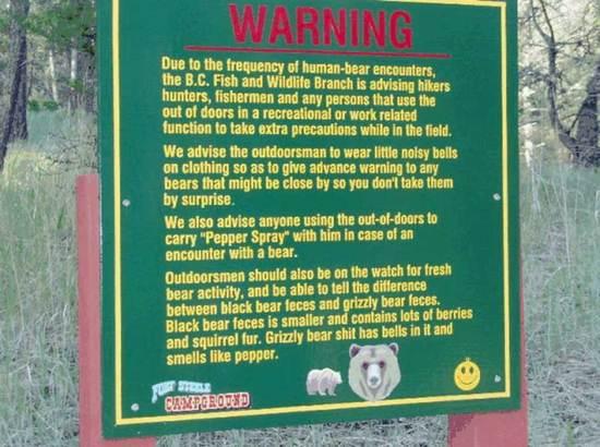 Pepper Spray Warning