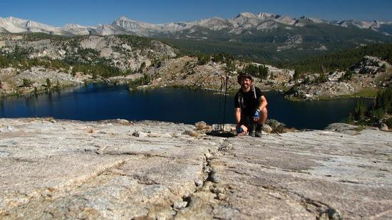 Upper Graveyard Lake from above north shore.