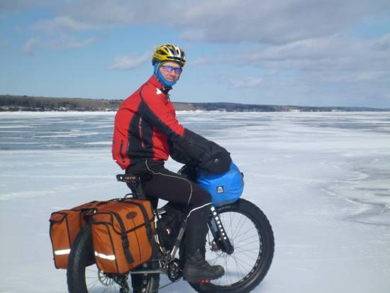 on the lake ice