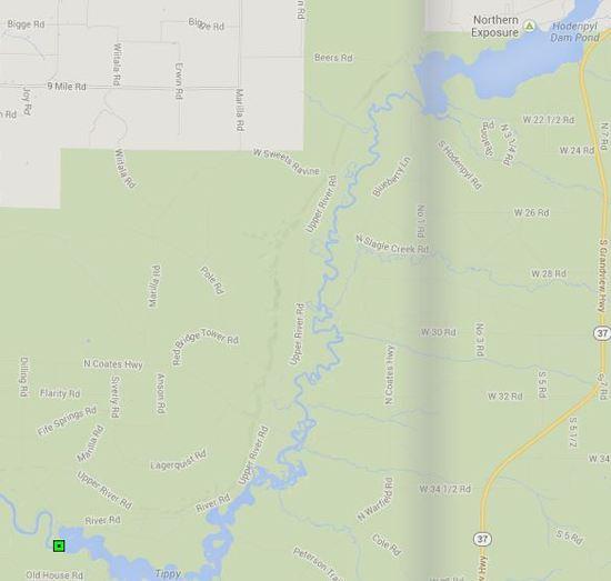 Map below H Dam